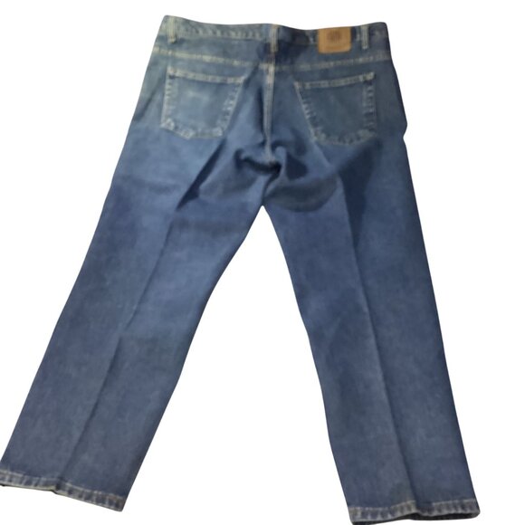 North West Blue Men's Straight Leg Denim Jeans Size 42X30 Pre-Owned see pics - Picture 2 of 4